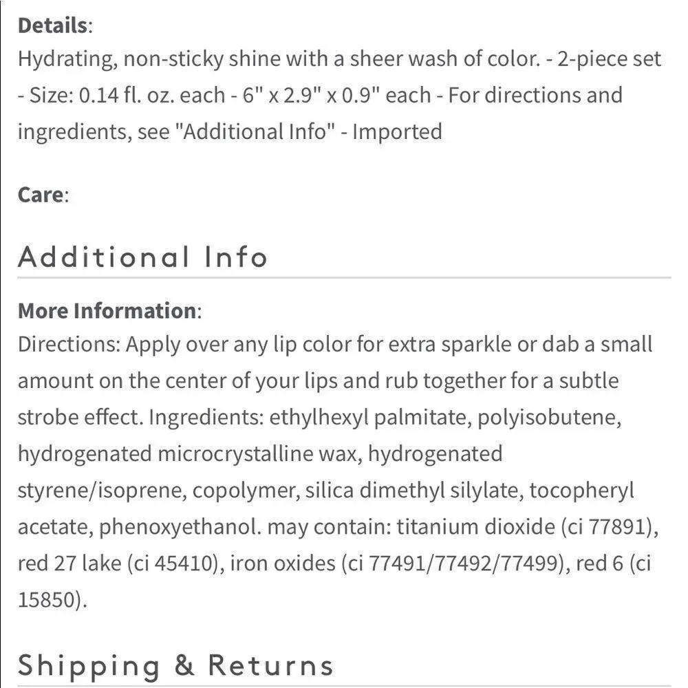 Julep Lip Crush Hydrating Lip Gloss Duo
